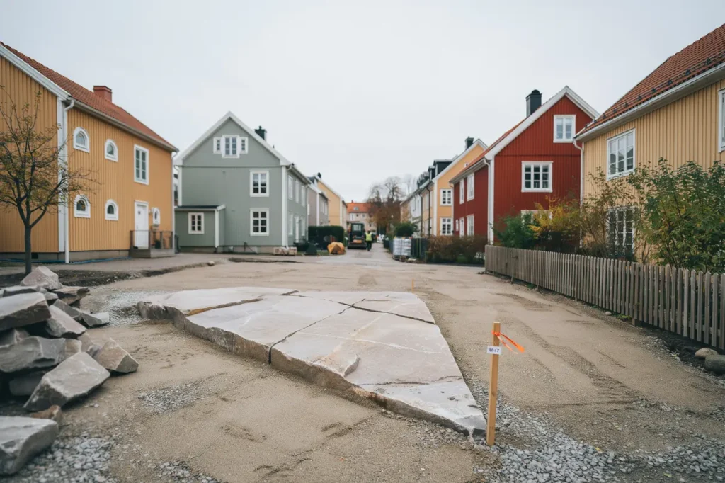 stenspr ckning och bergspr ngning f r tomtplanering i majorna g teborg