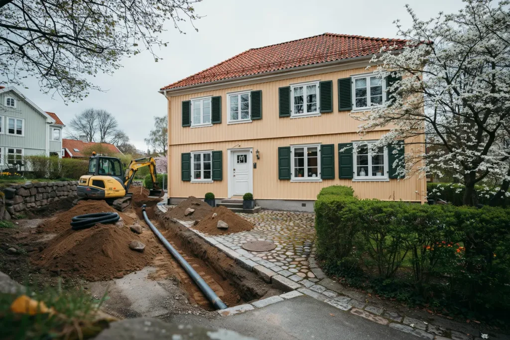 anl ggning av avloppsservis till fastighet i haga g teborg