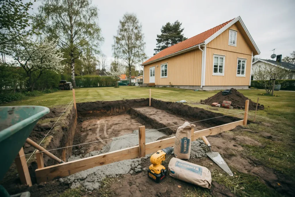 schakt och grundf rberedelse f r komplementbyggnad i hisingen g teborg